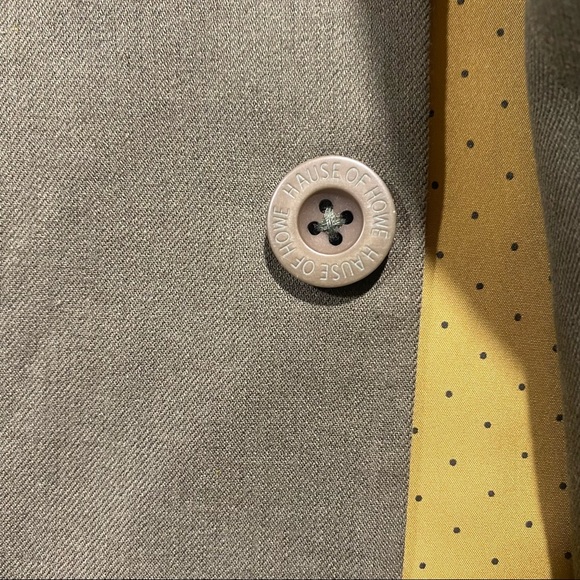 From The House Of Howe Mens Green Military Button Down Wool/Cotton Blazer XL - Picture 8 of 16